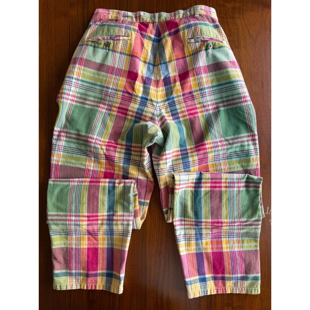 Polo Ralph Lauren Urban Renewal Reworked Madras Plaid Pants - Size 34x32 - Picture 5 of 6